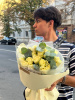 БЕЛЫЕ розы с эвкалиптом