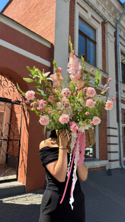 РОЗОВАЯ композиция с глазками